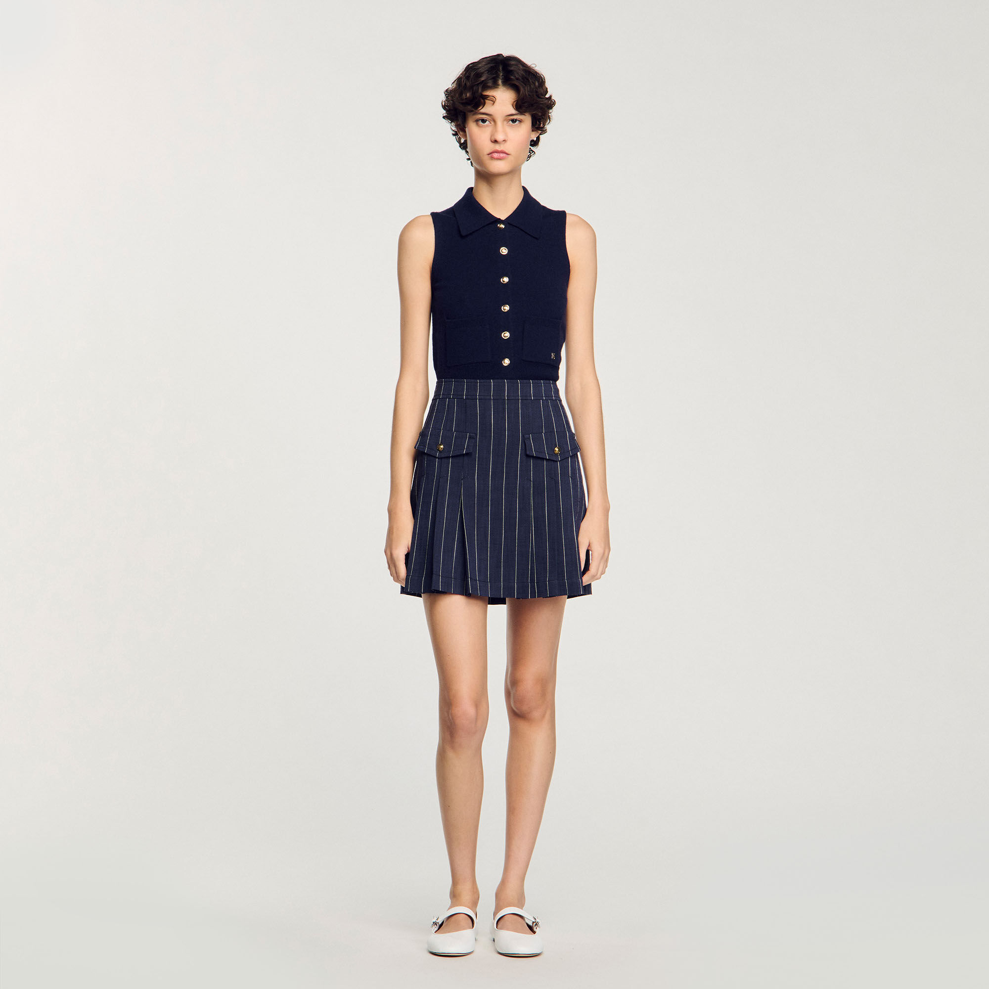 アイドル着用★[ZEROPLANET] NIKITA DENIM PLEATED SKIRT PANTS アイドル着用☆[ZEROPLANET] NIKITA DENIM PLEATED SKIRT PANTS