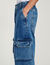 Faded wide-leg jeans