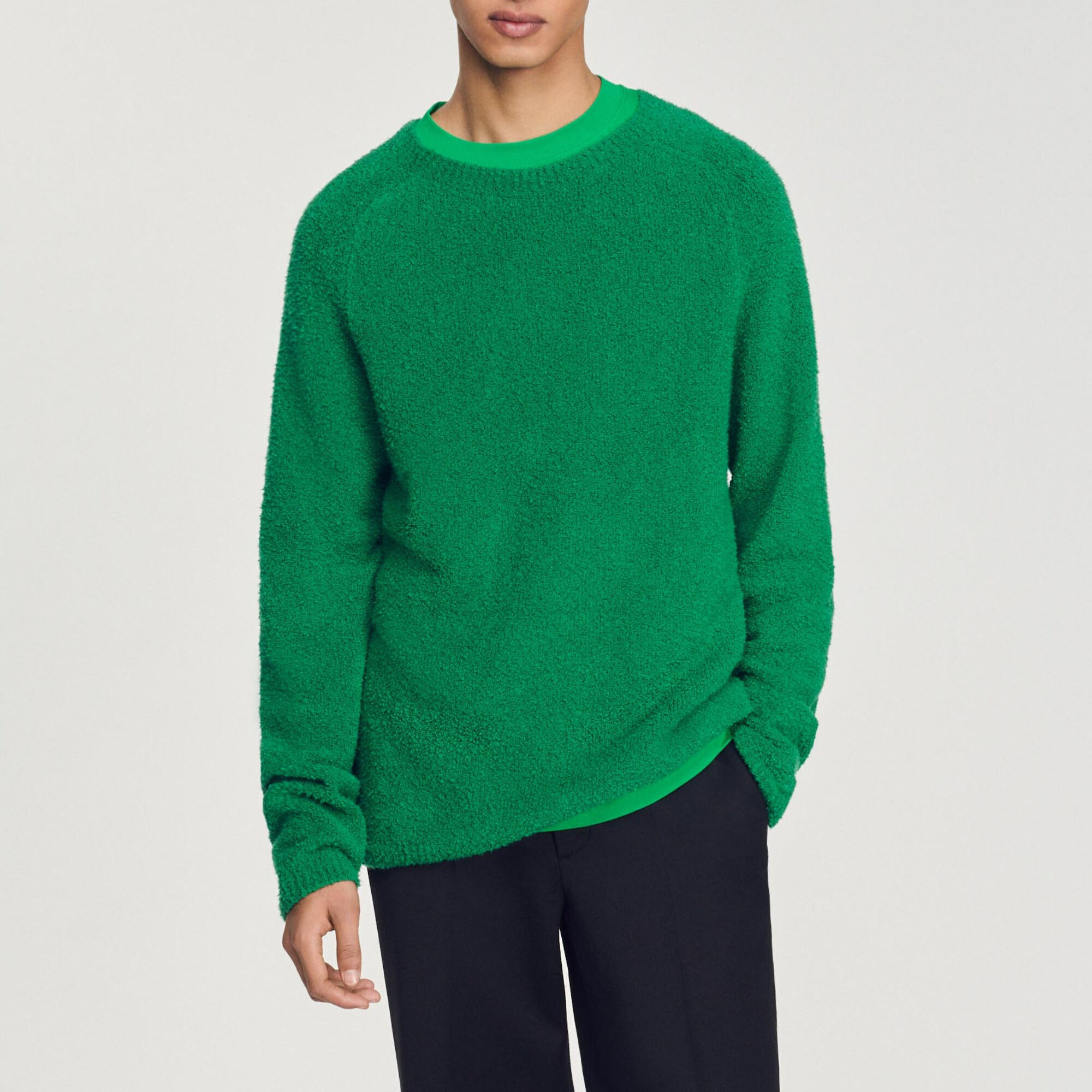 Sandro green sweater deals