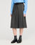Long pleated rhinestone skirt