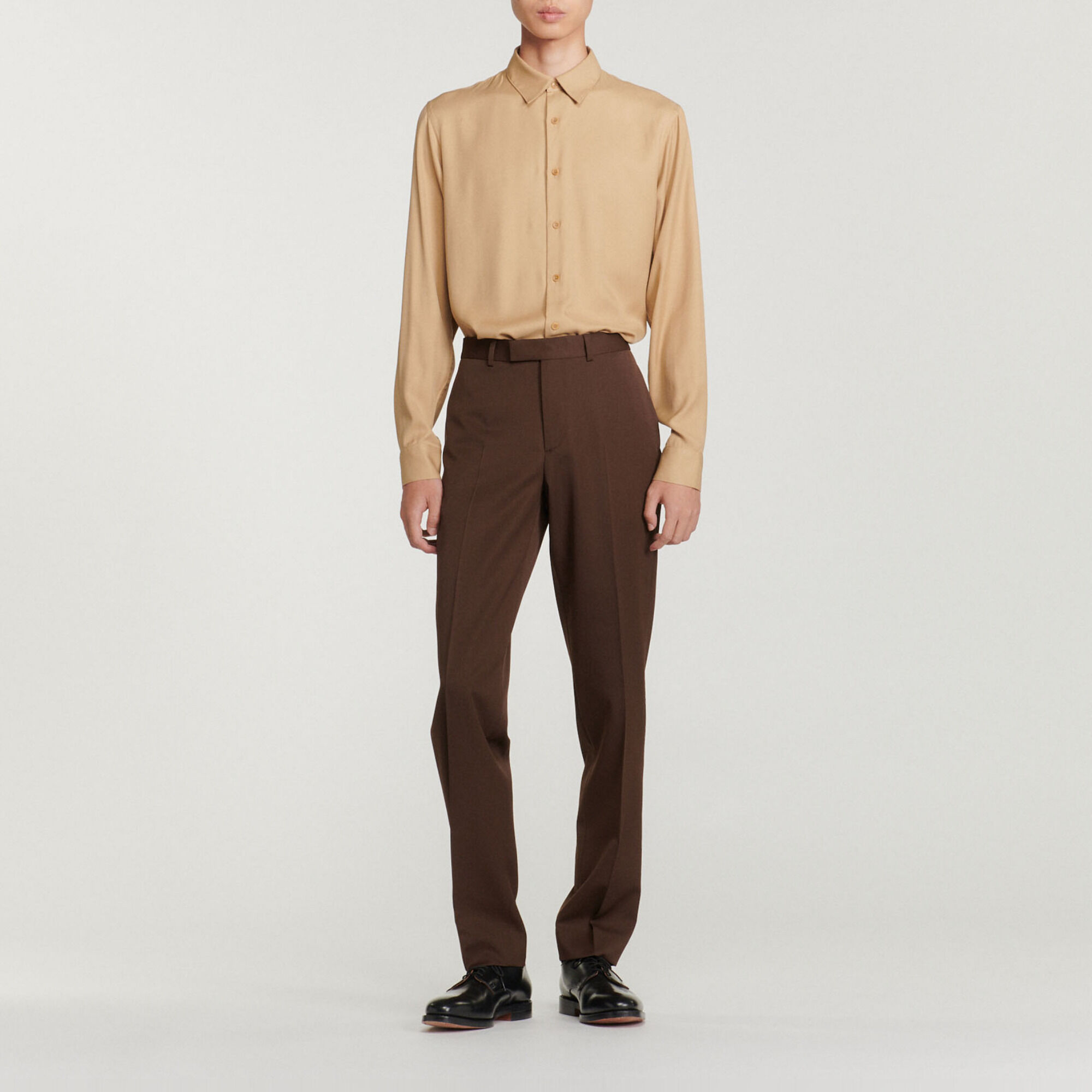 Virgin wool suit trousers