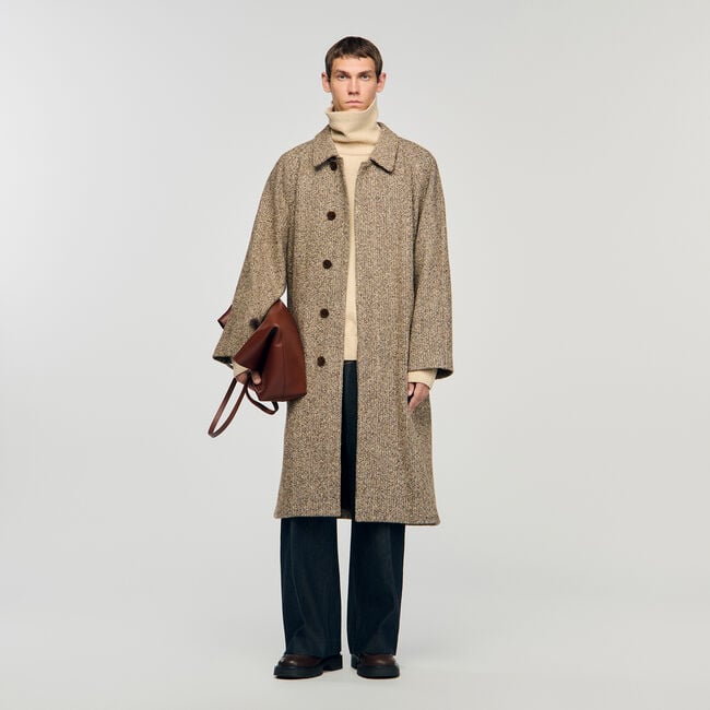 Oversized wool coat