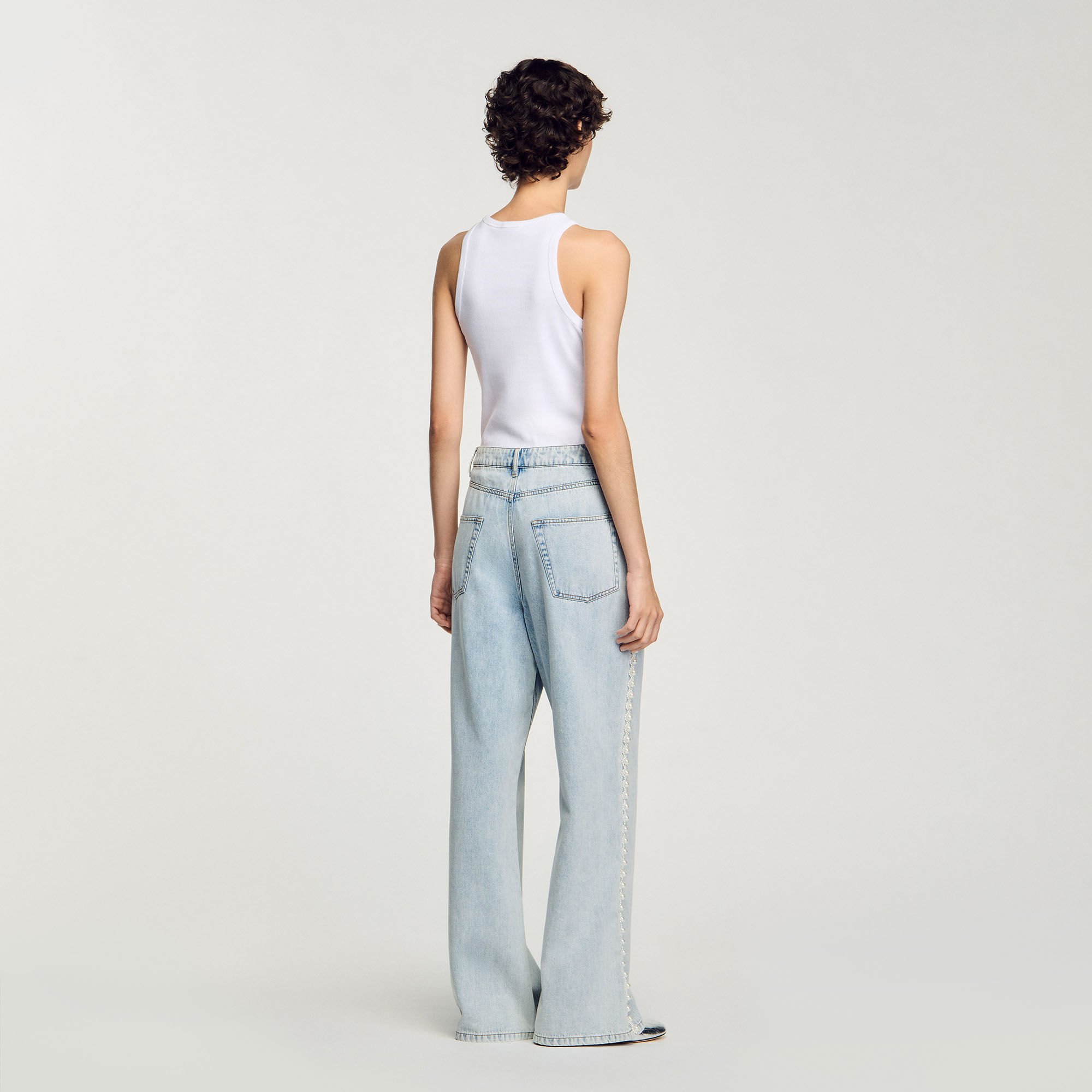Beaded jeans