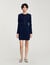 Short button-up knit dress
