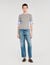 Jumper with contrast short sleeves