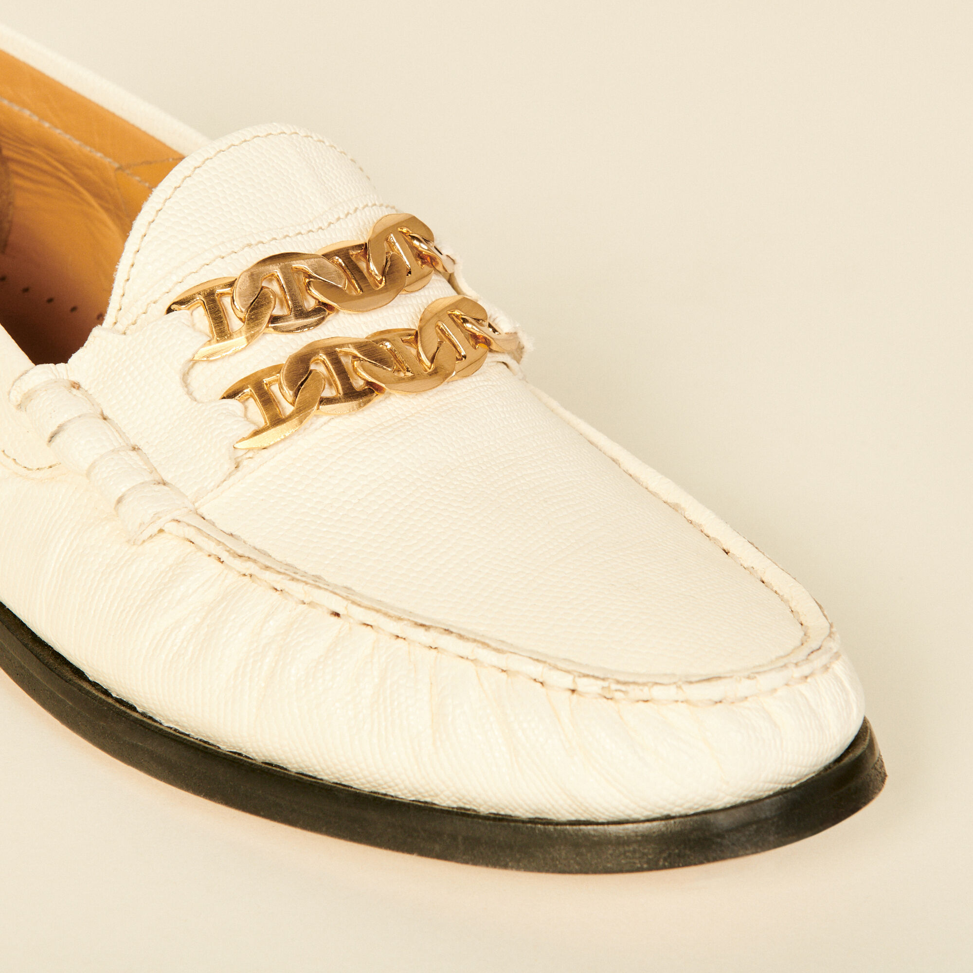 Leather loafers