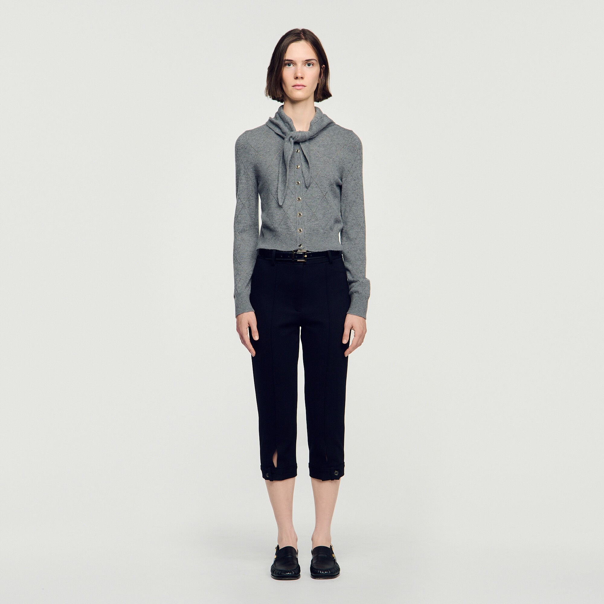Pointelle knit cardigan - Women | Sandro