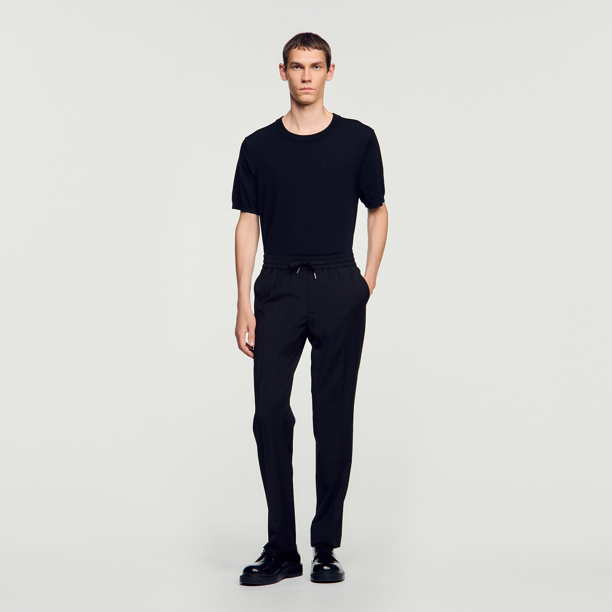 Elasticated straight-leg trousers - Men | Sandro
