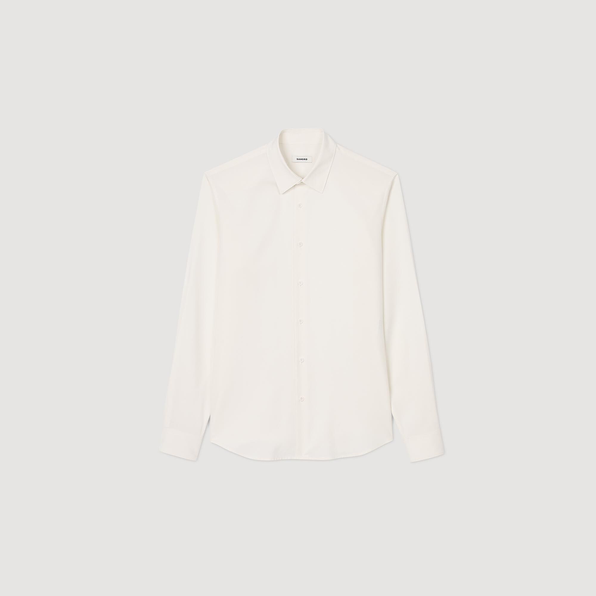 Long-sleeved loose-fit shirt