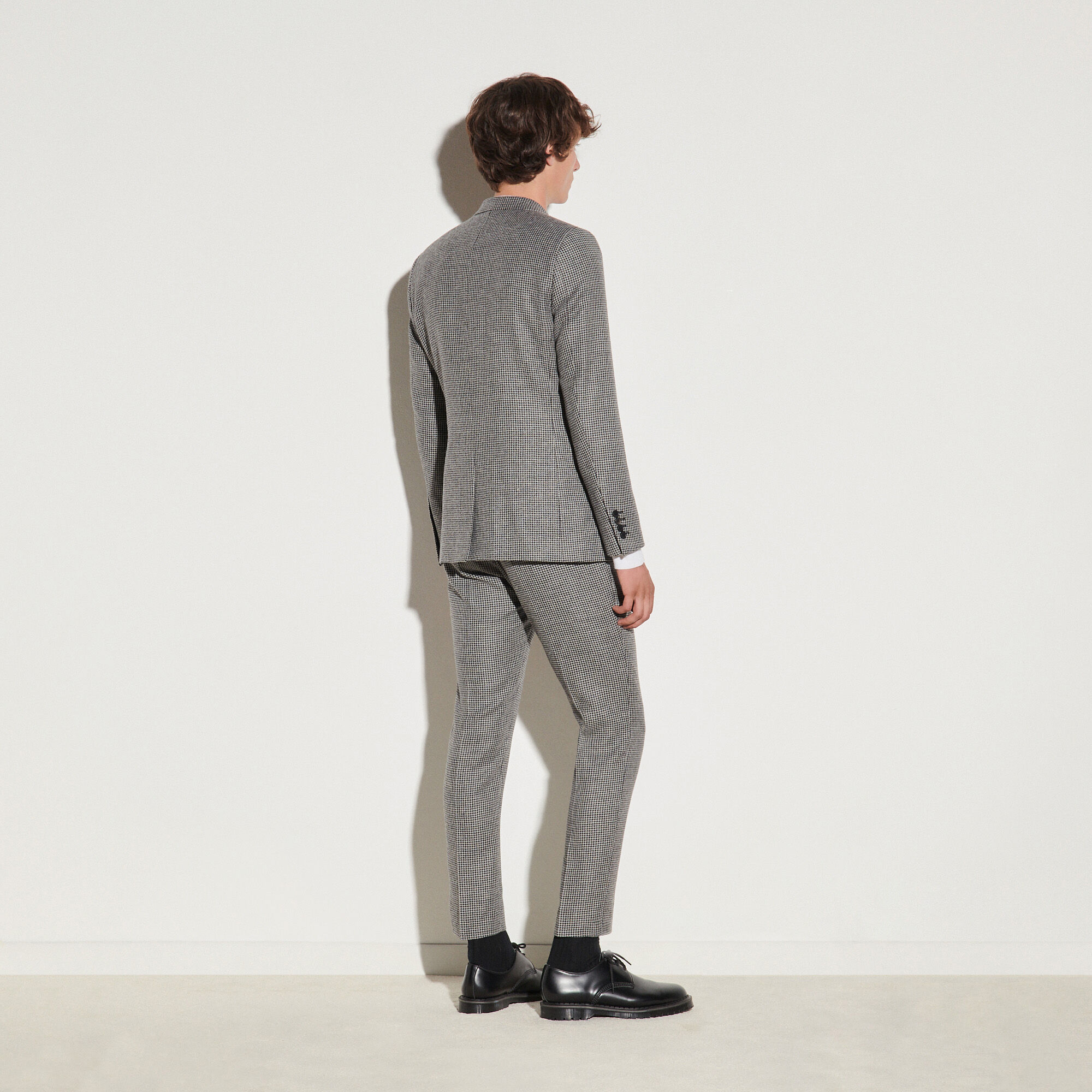 Houndstooth suit jacket