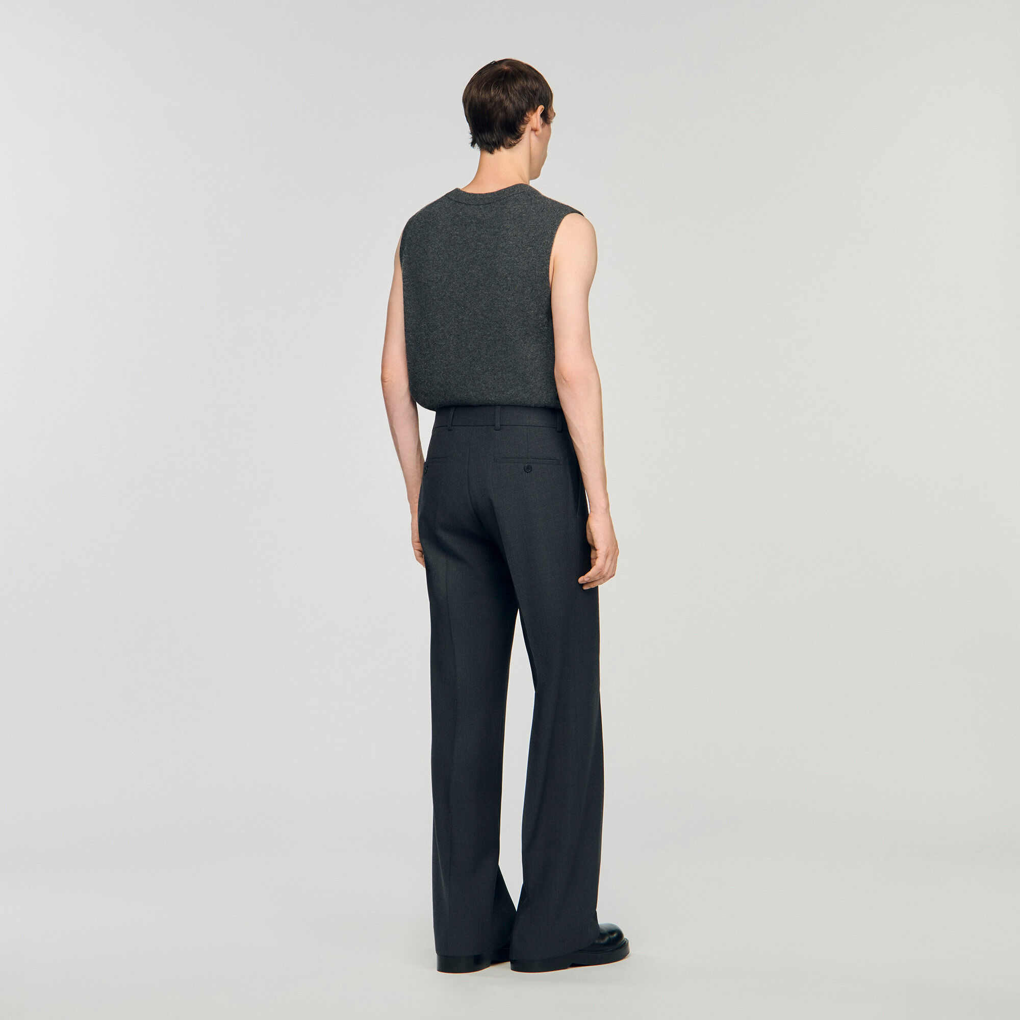 Wool suit trousers