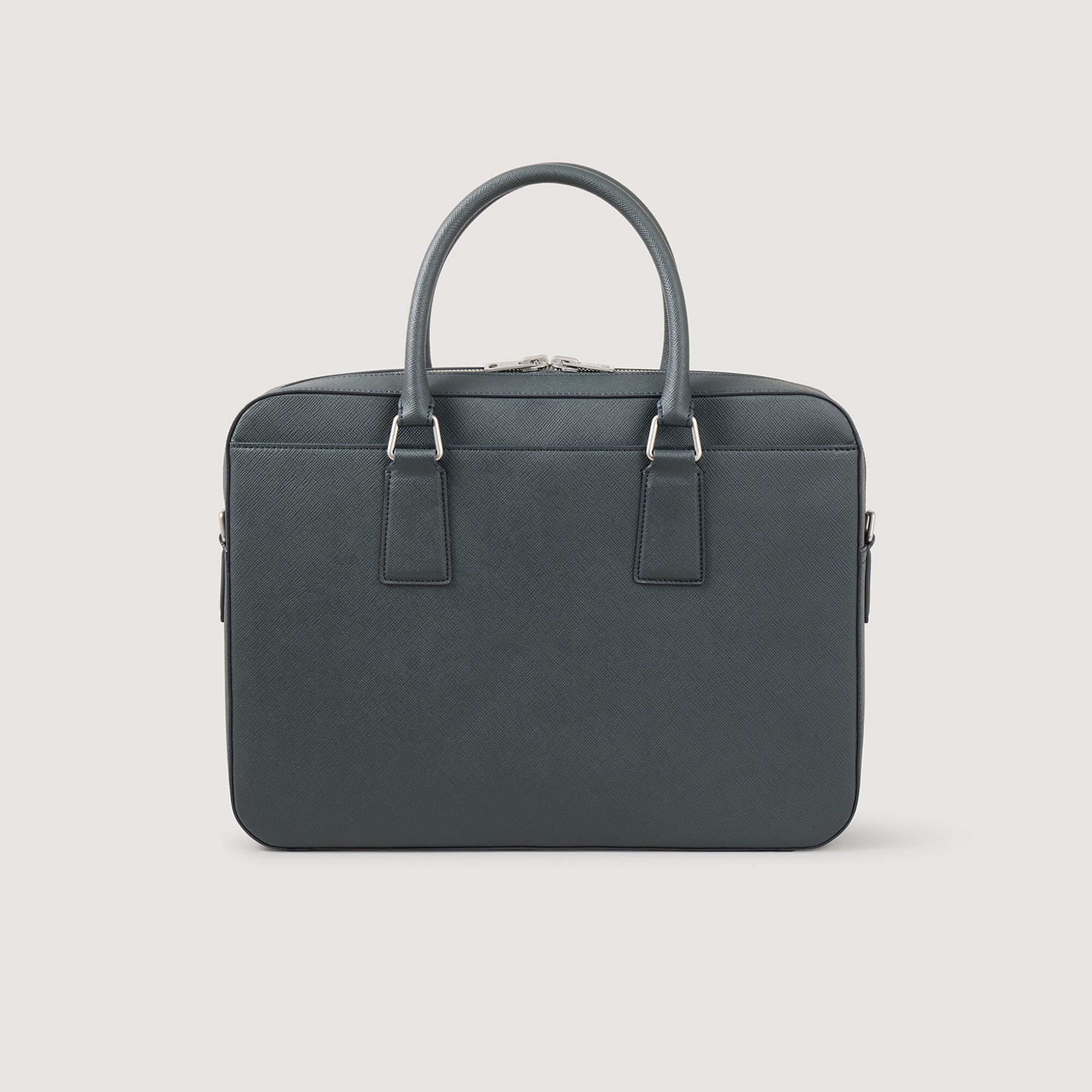 Reconstituted leather briefcase