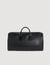 Grained leather weekend bag