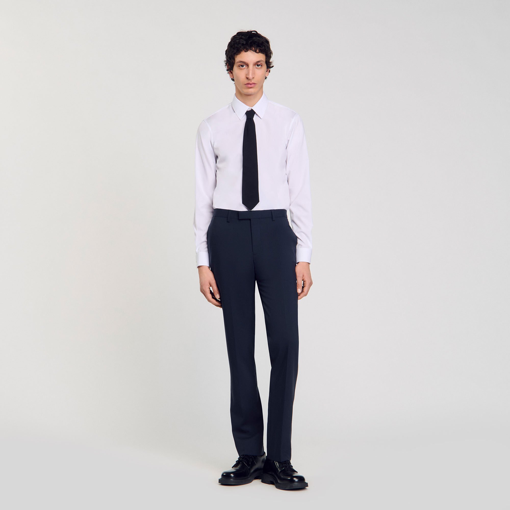 Wool suit trousers