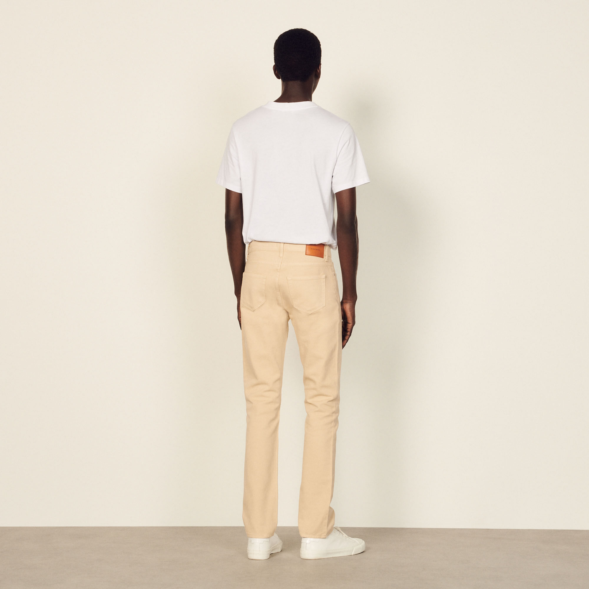 Slim-fit cotton jeans