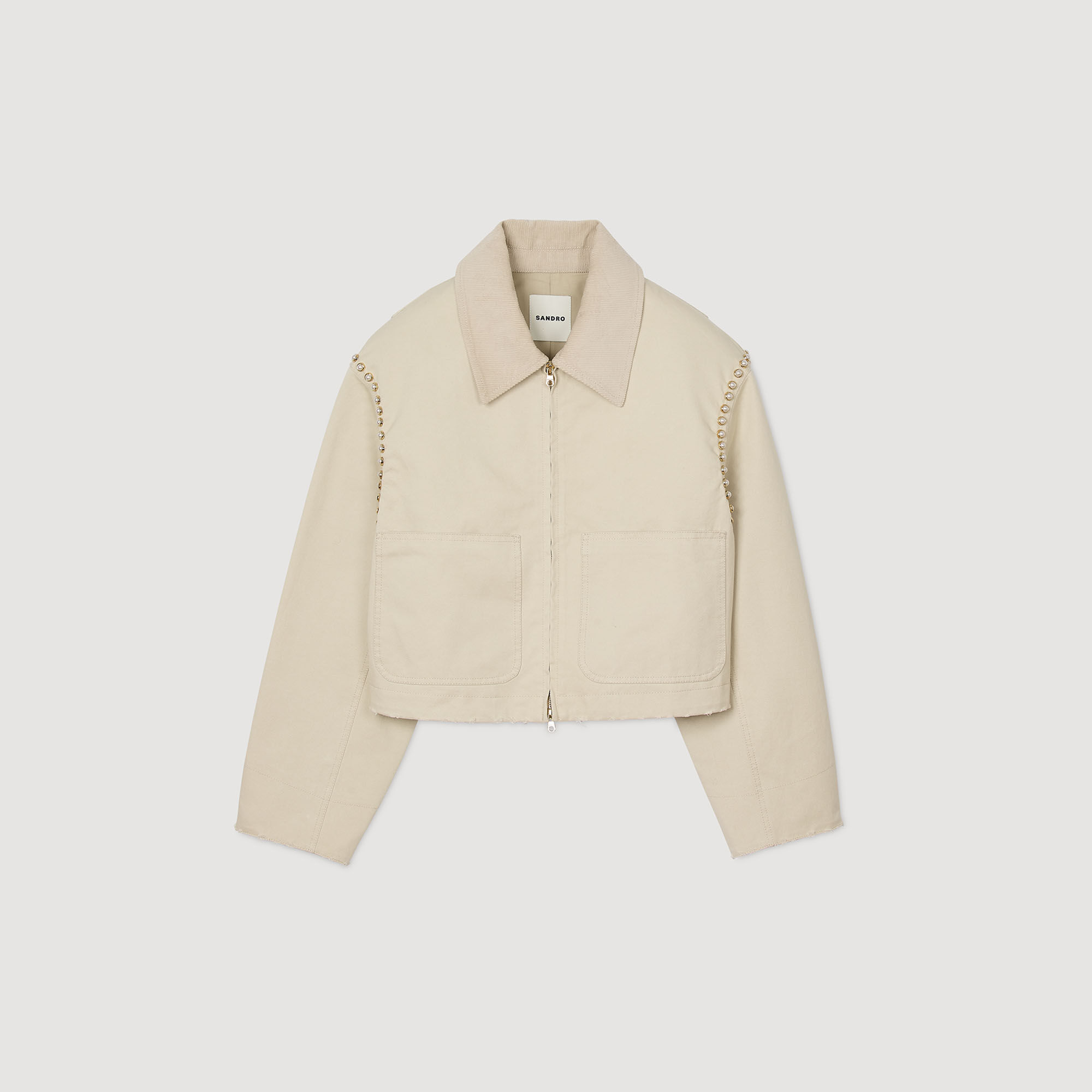 Jacket with beaded details