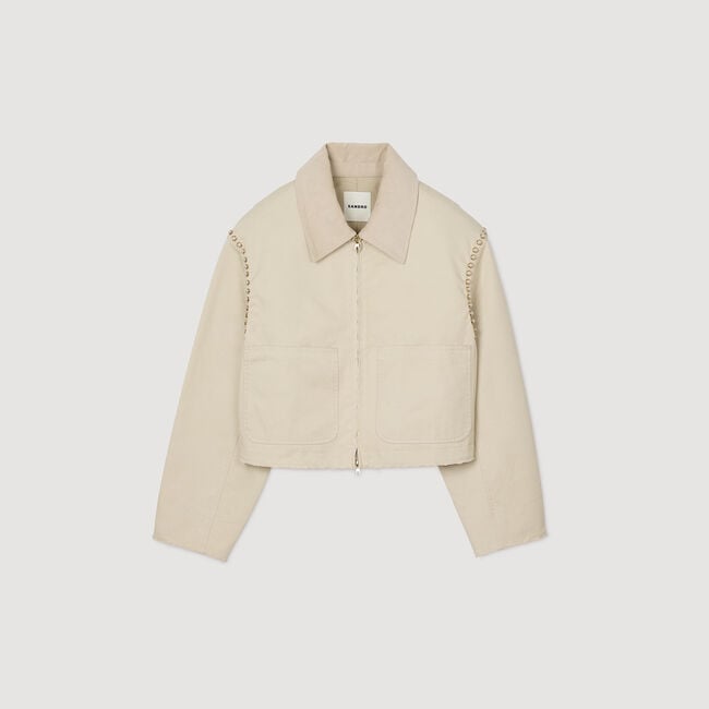 Jacket with beaded details