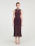 Fringed knit maxi dress