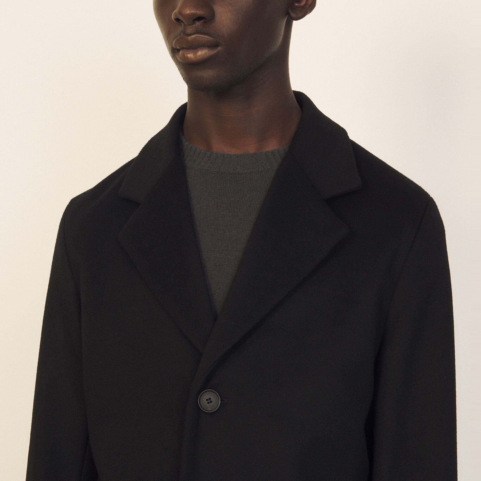 Wool and cashmere coat