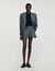 Pleated shorts with belt