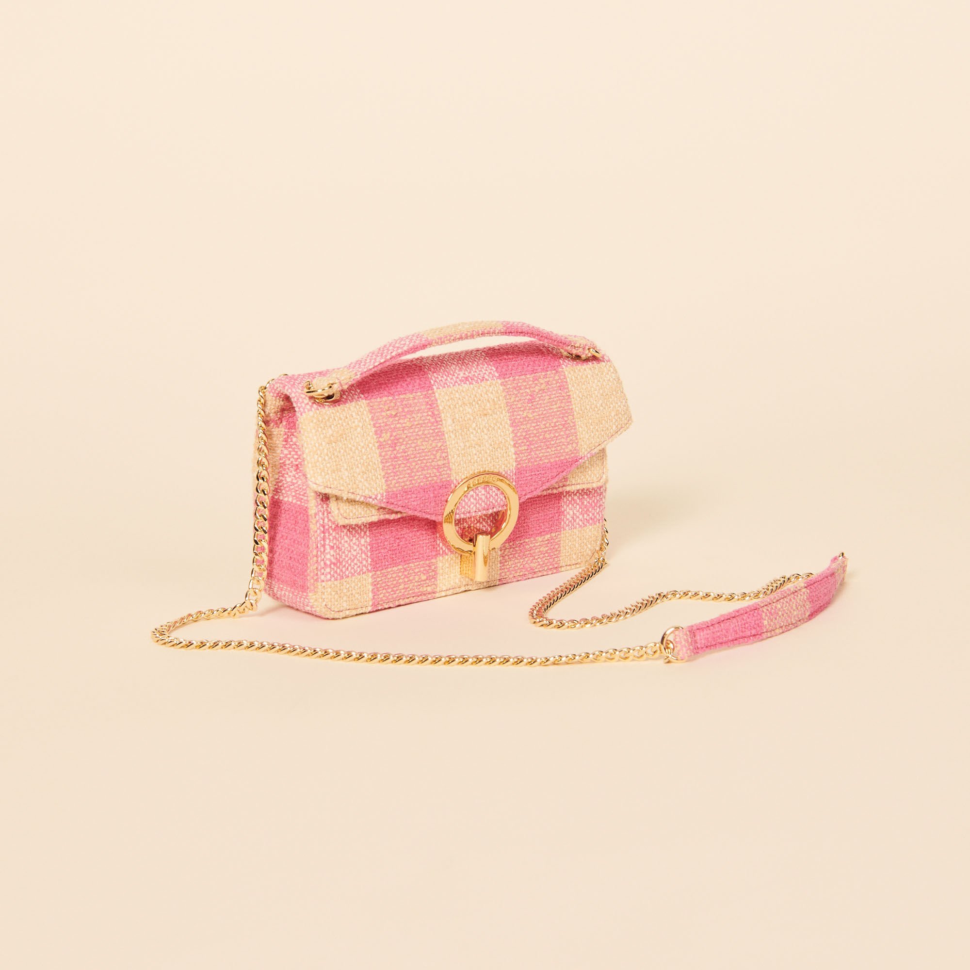 Yza tweed check bag