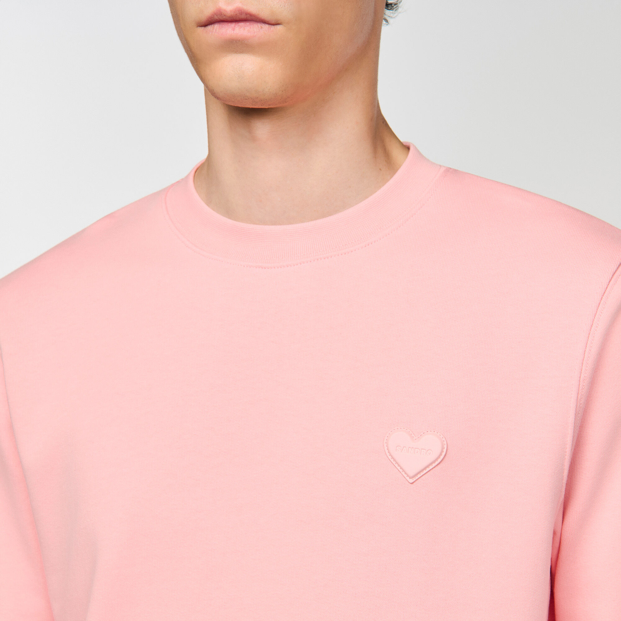 Heart patch sweatshirt