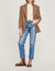 Ripped straight-leg jeans