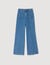 Wide-leg high-rise jeans