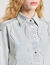 Denim shirt with rhinestones