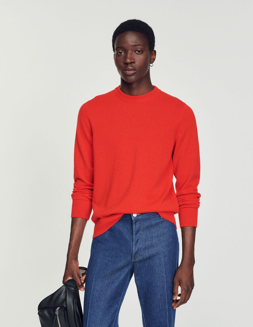Sandro red sweater store