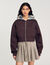 Hooded sweatshirt jacket