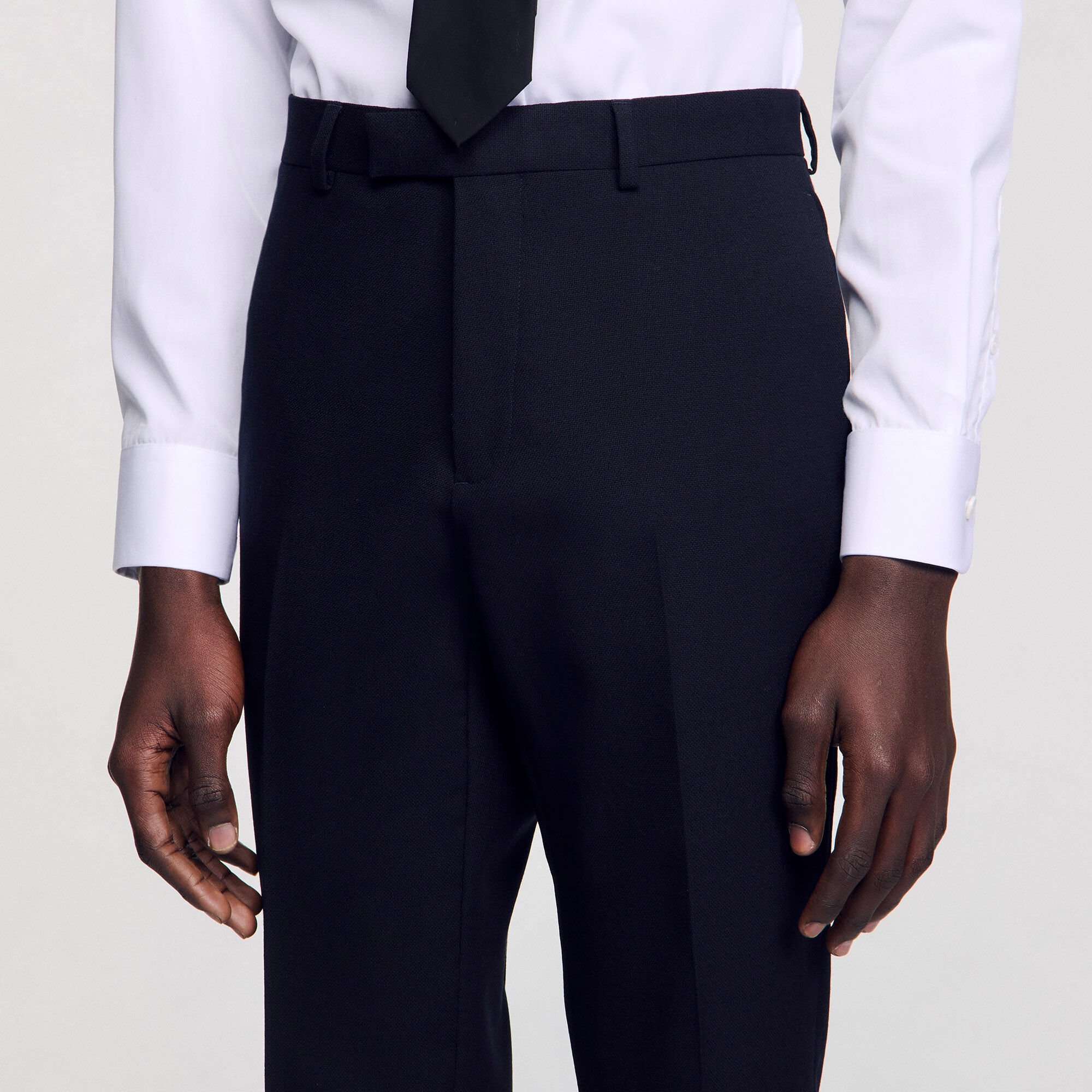 Wool suit trousers