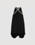 Short cape dress with rhinestones