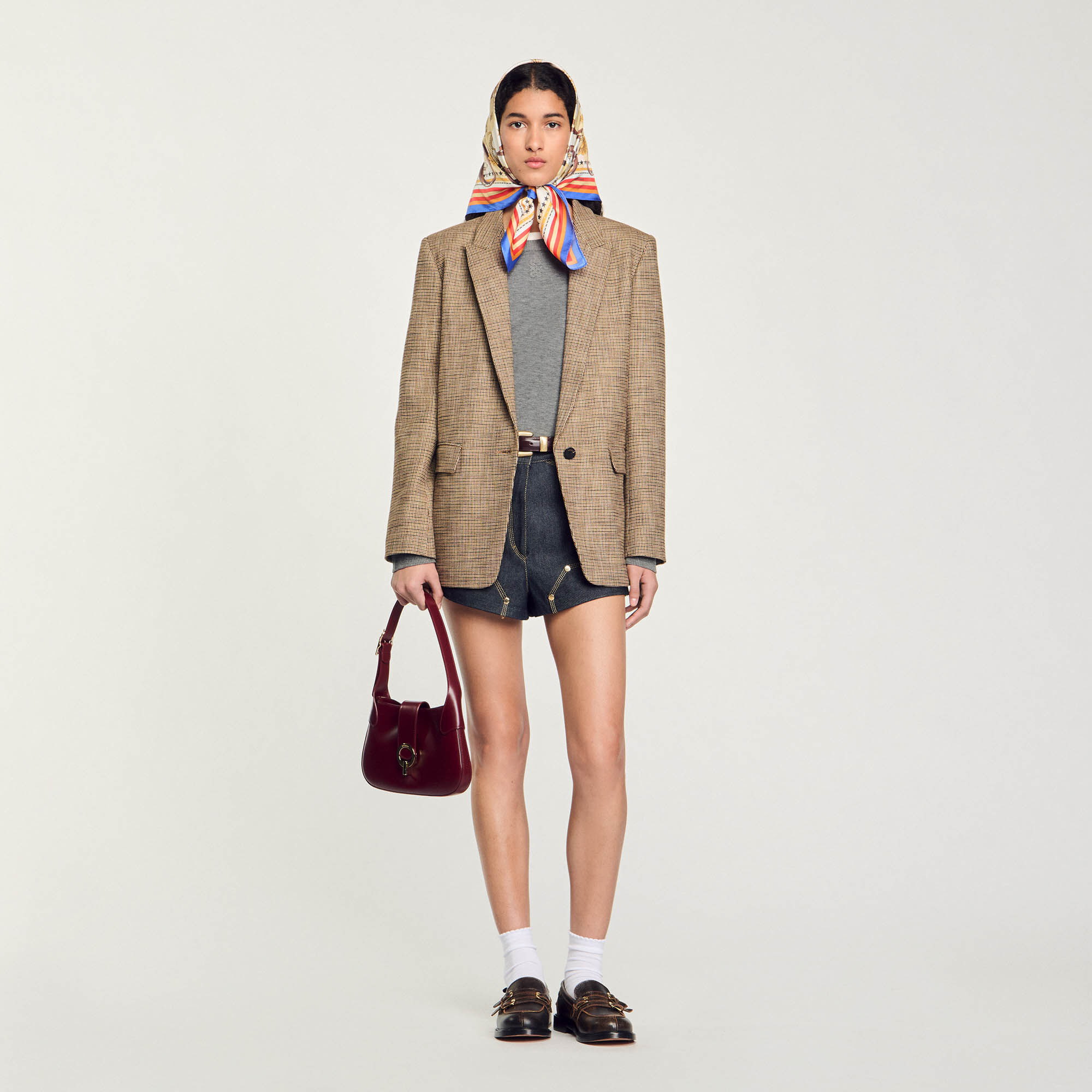 Sandro green blazer sale
