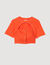 Crop top with cutaway design