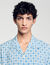 Square Cross motif flowing blouse