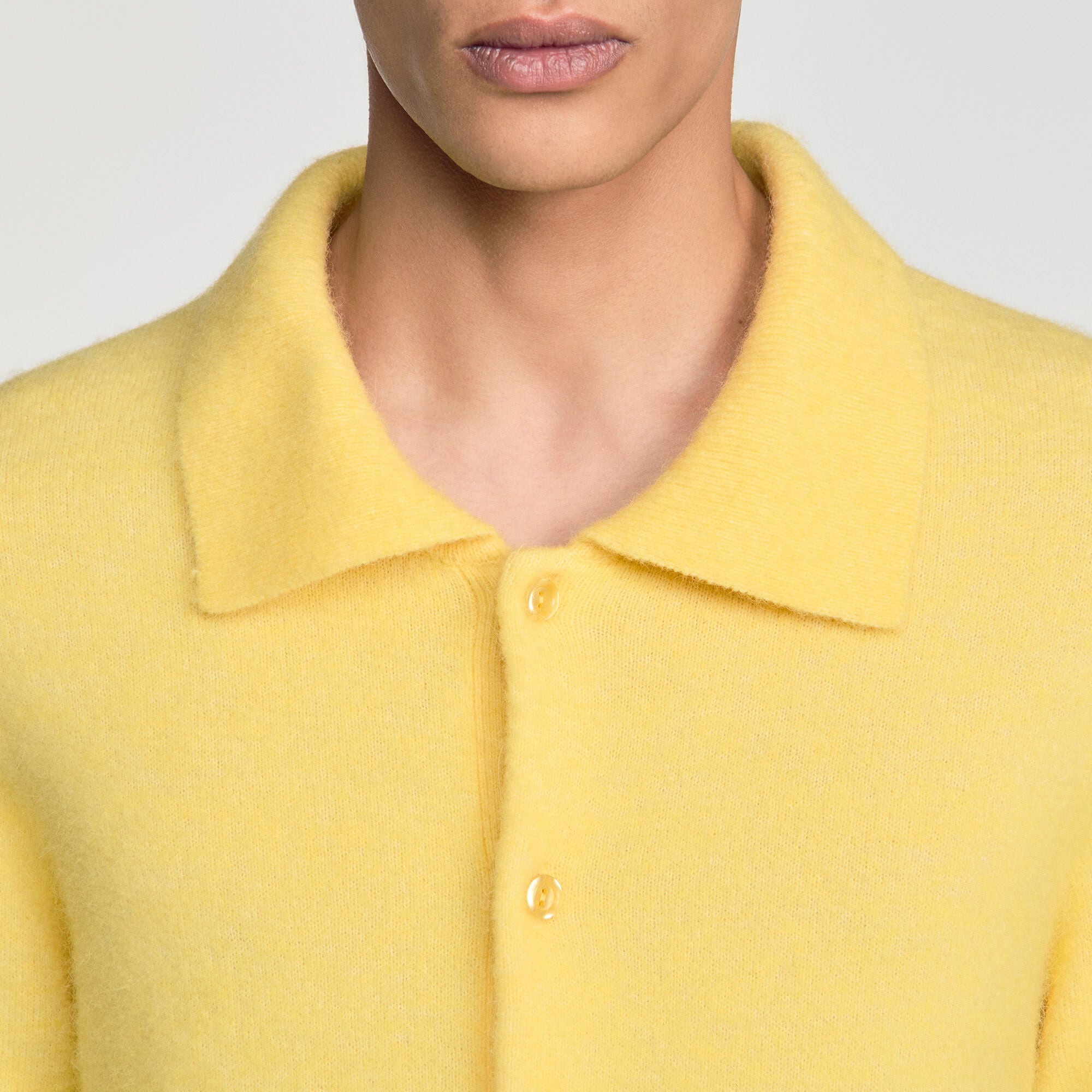 Alpaca and wool cardigan - Men | Sandro