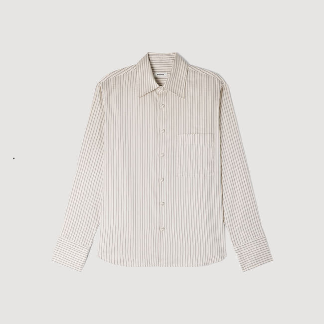 Striped loose-fit shirt