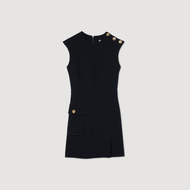 Short dress with buttons