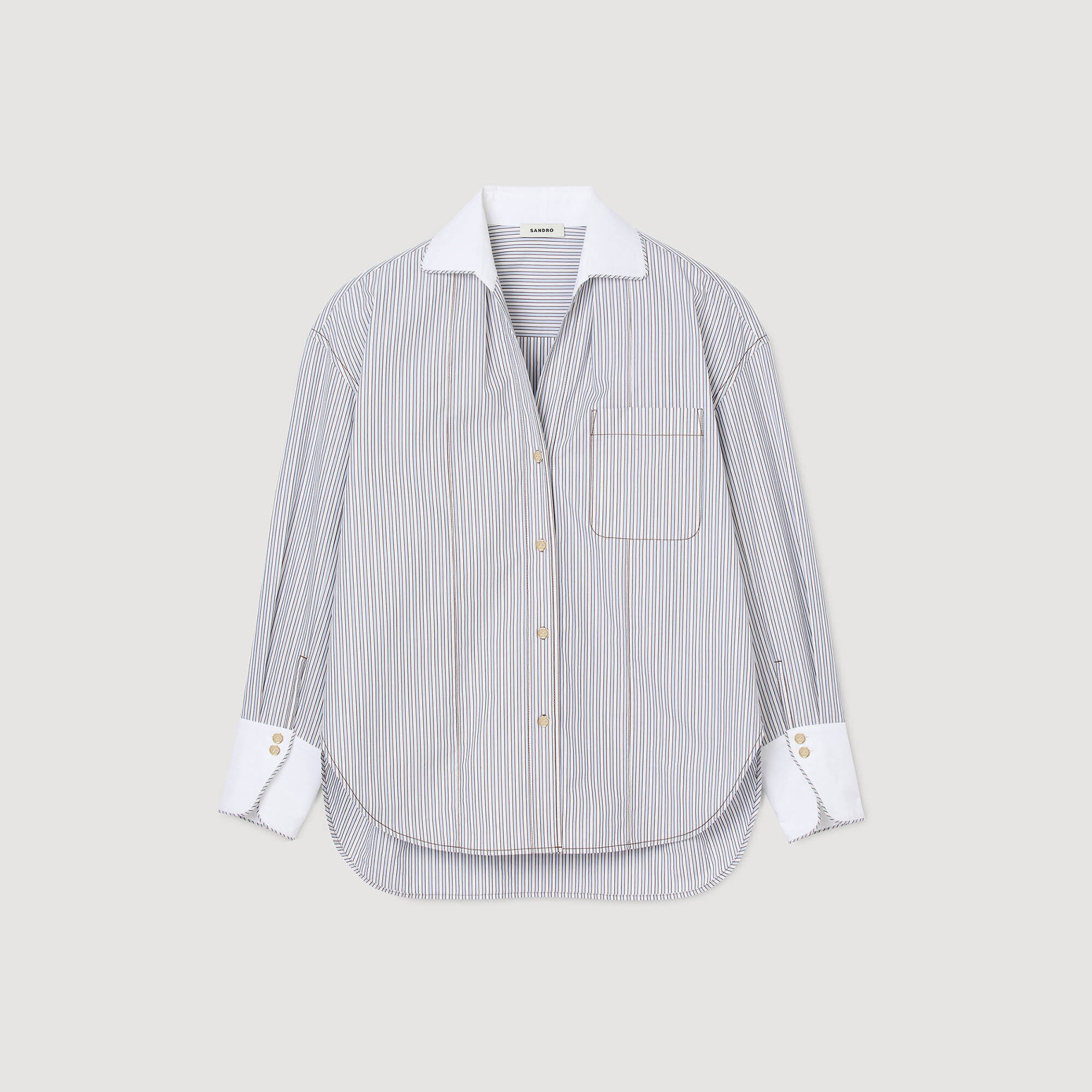 Oversized striped shirt