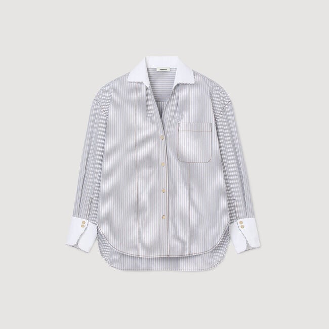 Oversized striped shirt