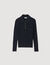 Cable knit polo jumper