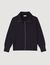 Zip-up wool cardigan