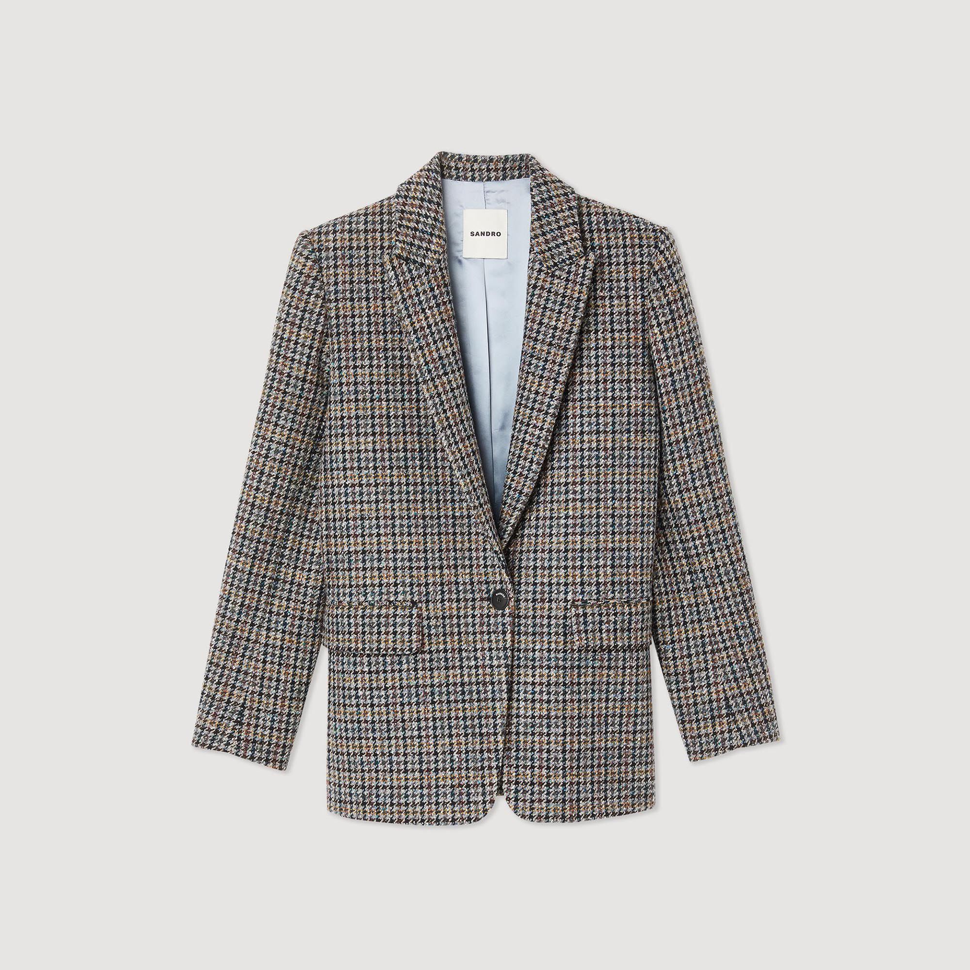 Checked tailored jacket