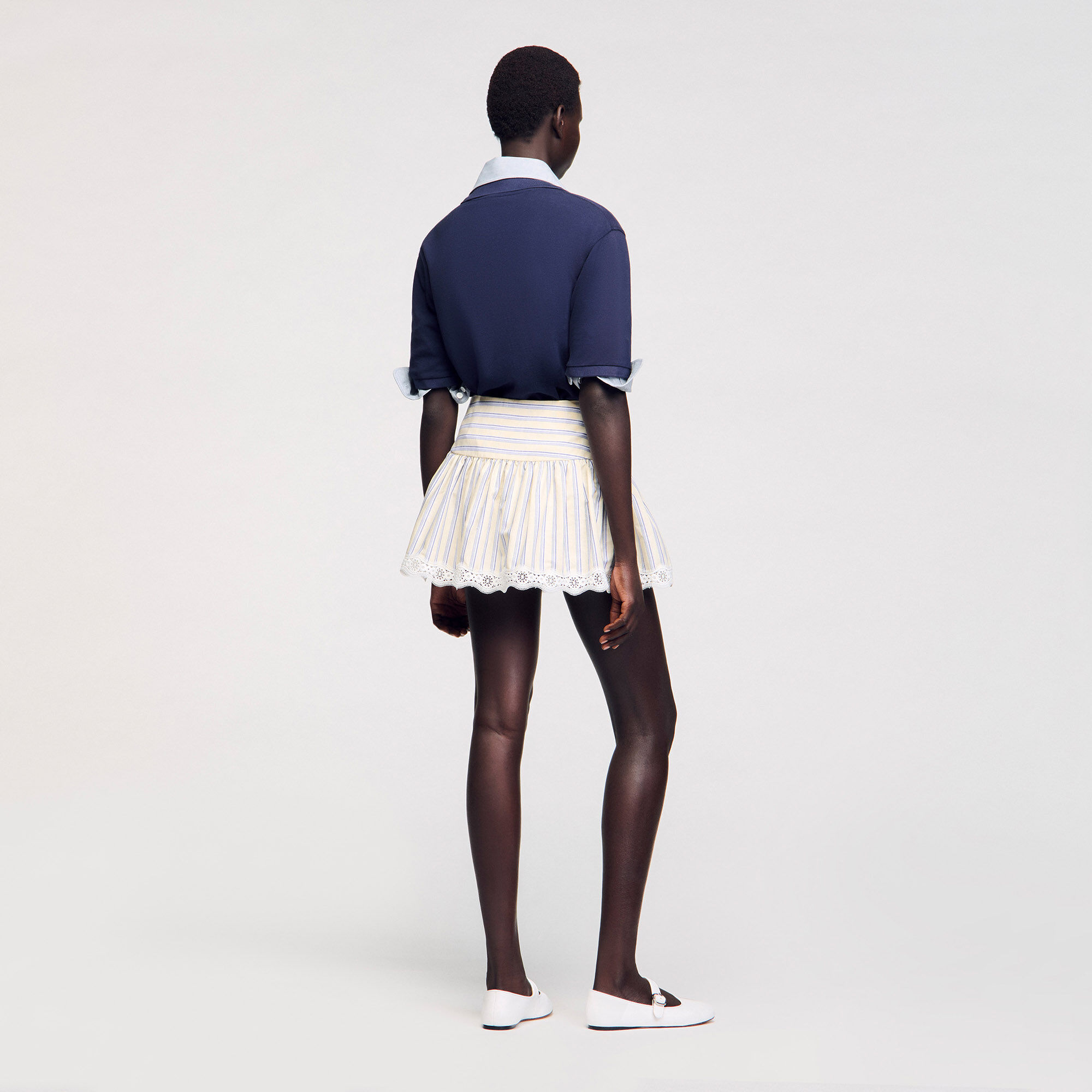 Striped skort