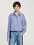 Beaded striped shirt