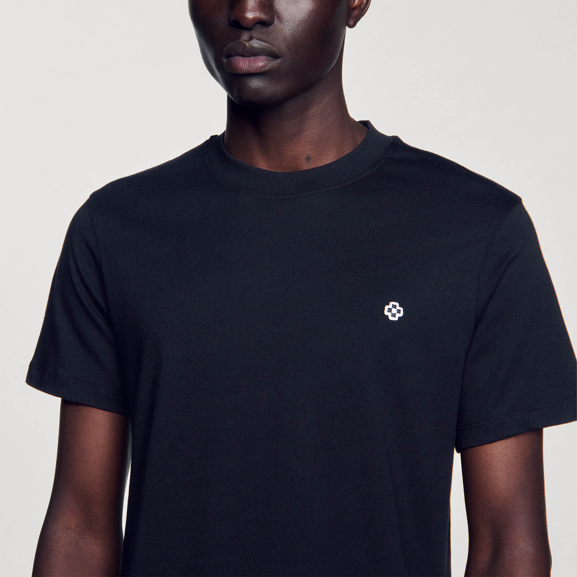 T-shirt with Square Cross patch