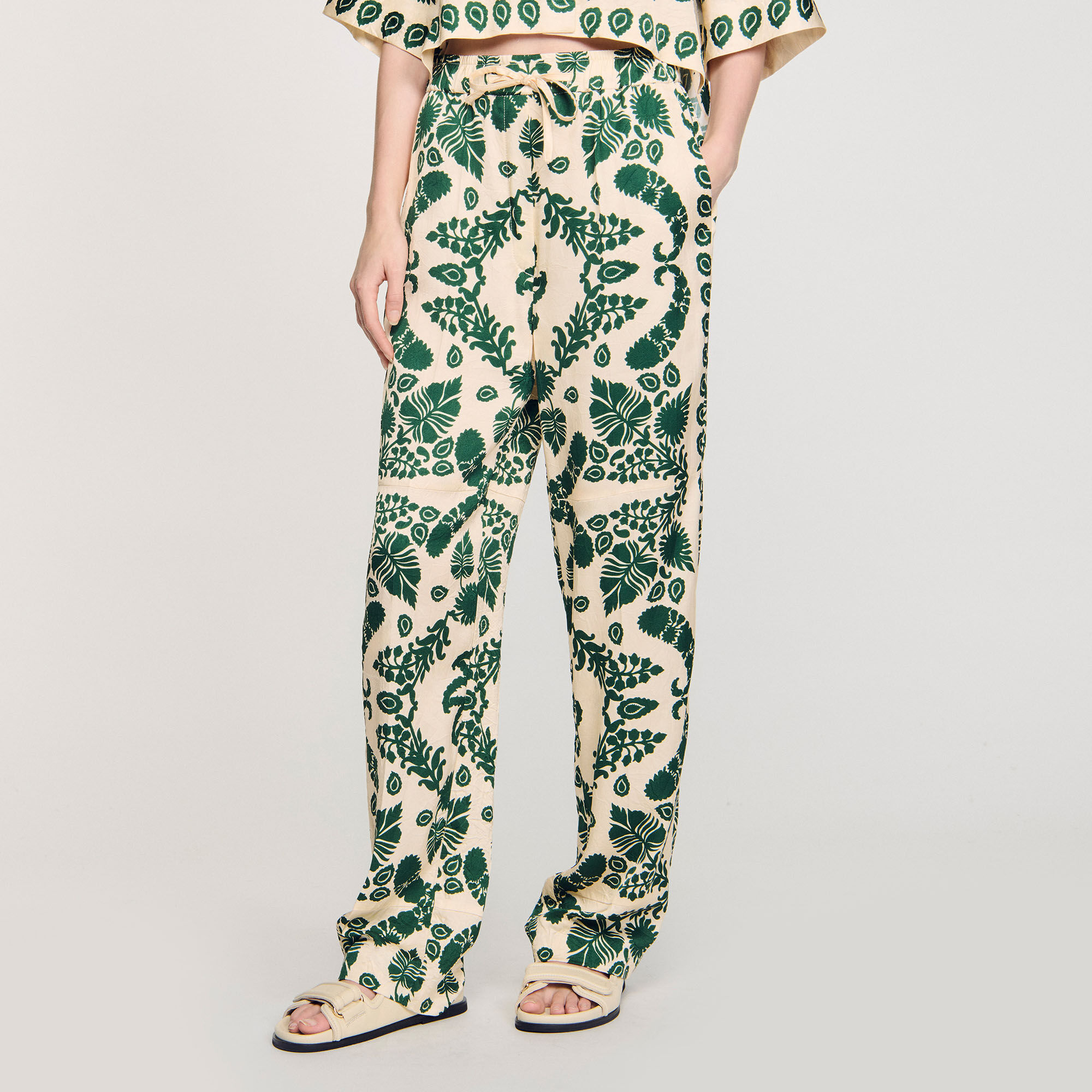 Floral trousers