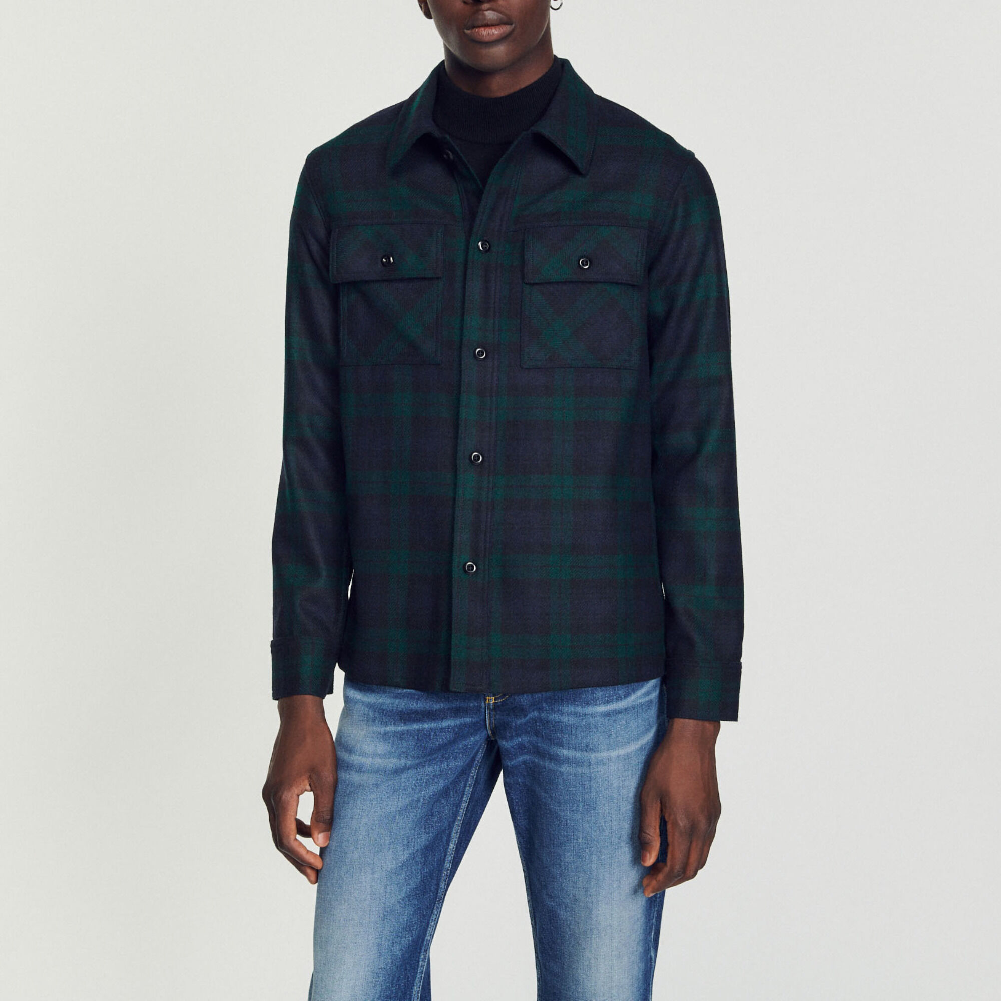 Wool overshirt