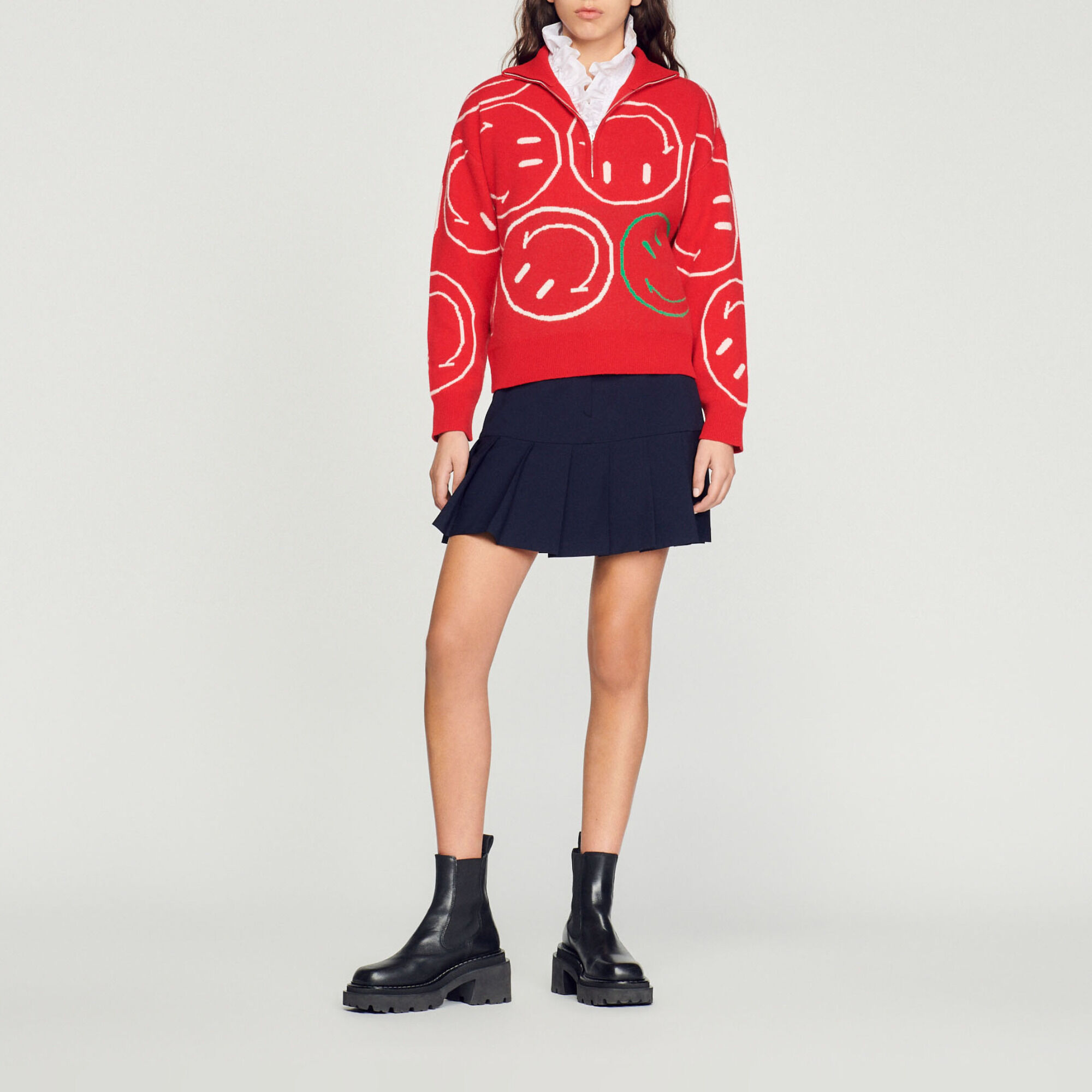 Sandro red sweater on sale